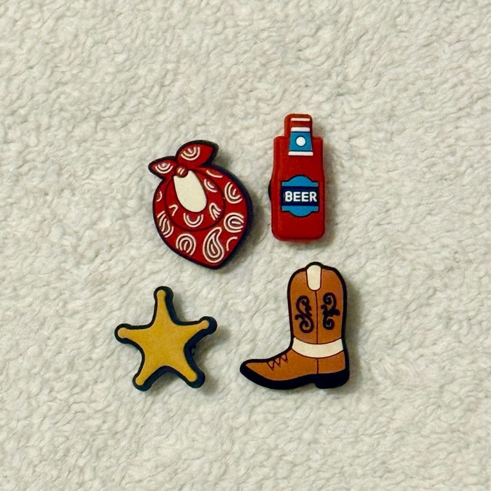 Texas Theme Shoe Charms Lot of 4